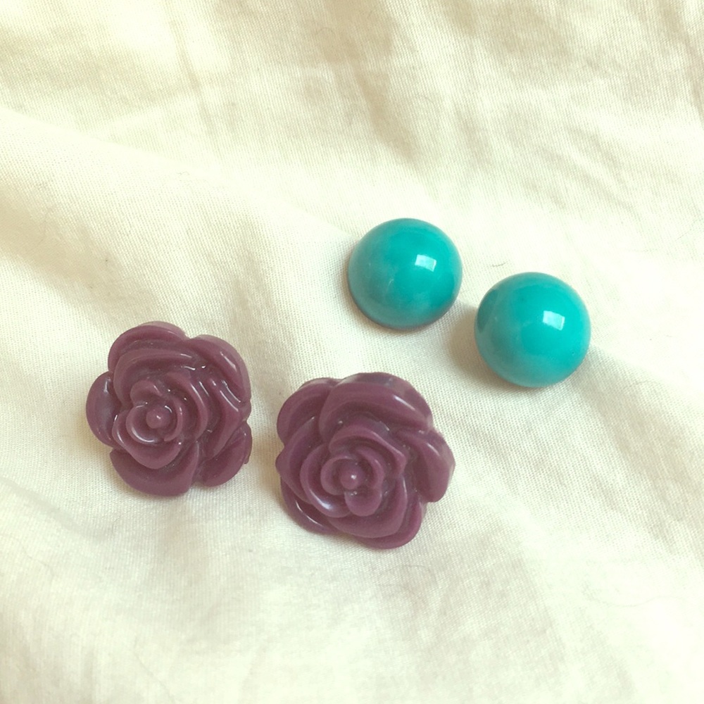 Bold Plastic Earring Set